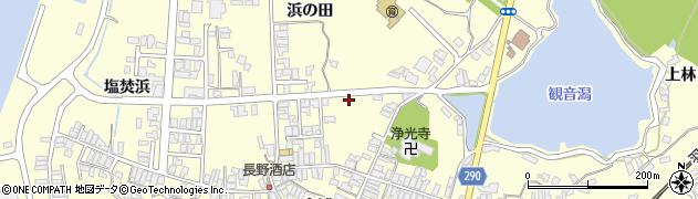 秋田県にかほ市金浦金浦392周辺の地図