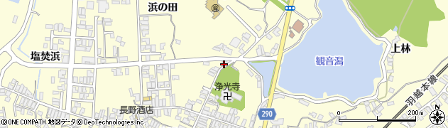秋田県にかほ市金浦金浦1周辺の地図