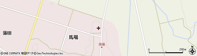 秋田県にかほ市馬場（日焼）周辺の地図