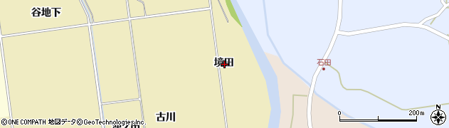 秋田県にかほ市樋目野境田周辺の地図