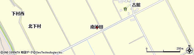 秋田県横手市平鹿町醍醐南沖田周辺の地図