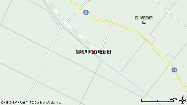 〒013-0204 秋田県横手市雄物川町谷地新田の地図