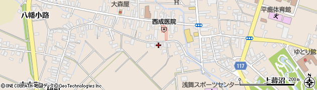 秋田県横手市平鹿町浅舞（野々助）周辺の地図