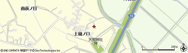 秋田県横手市平鹿町醍醐（東萩ノ目）周辺の地図