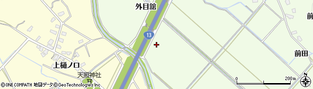 秋田県横手市外目（平鹿端）周辺の地図