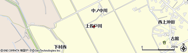秋田県横手市平鹿町醍醐上佐戸川周辺の地図