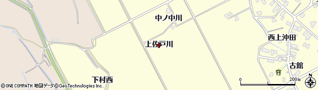 秋田県横手市平鹿町醍醐（上佐戸川）周辺の地図