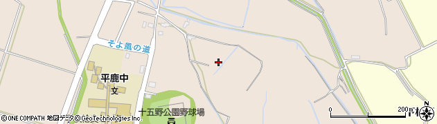 秋田県横手市平鹿町浅舞周辺の地図