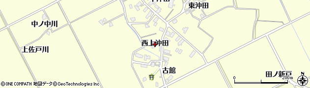 秋田県横手市平鹿町醍醐（西上沖田）周辺の地図