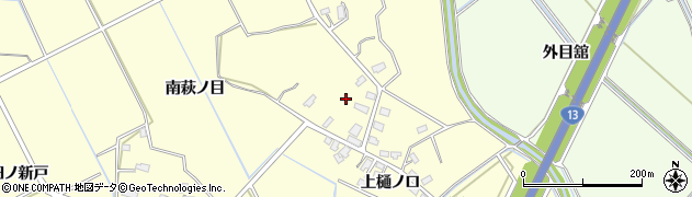 秋田県横手市平鹿町醍醐（西萩ノ目）周辺の地図