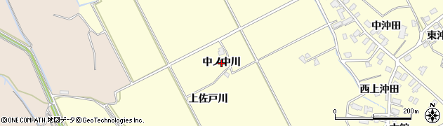 秋田県横手市平鹿町醍醐（中ノ中川）周辺の地図