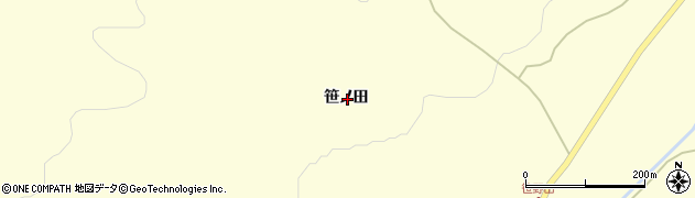 岩手県奥州市江刺米里笹ノ田周辺の地図