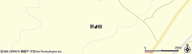 岩手県奥州市江刺米里（笹ノ田）周辺の地図