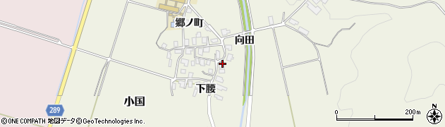 秋田県にかほ市小国下腰36周辺の地図