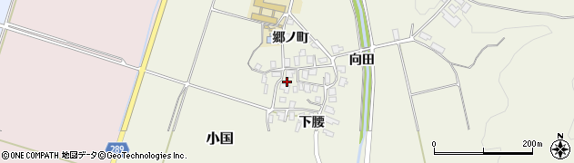秋田県にかほ市小国下腰16周辺の地図