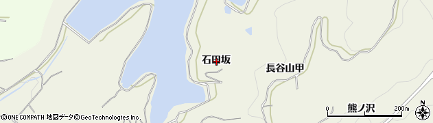 秋田県横手市大屋寺内石田坂周辺の地図