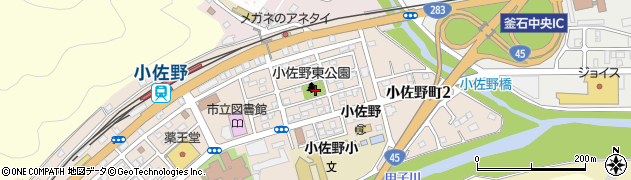 小佐野東公園周辺の地図