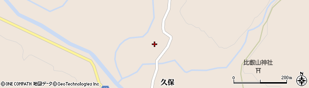 秋田県横手市山内筏（橋野沢）周辺の地図