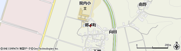 秋田県にかほ市小国（郷ノ町）周辺の地図