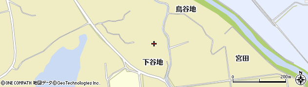 秋田県にかほ市黒川（下谷地）周辺の地図
