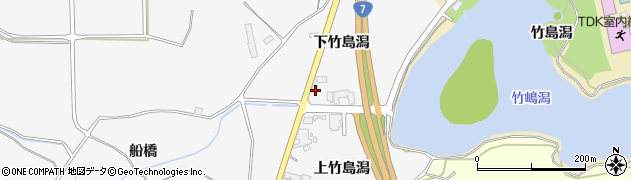 秋田県にかほ市飛下竹島潟69周辺の地図