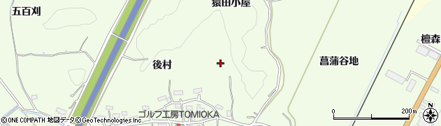 秋田県横手市外目周辺の地図