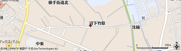 秋田県横手市平鹿町浅舞沼下竹原10周辺の地図