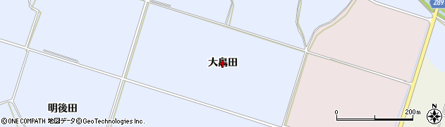 秋田県にかほ市田抓（大鳥田）周辺の地図