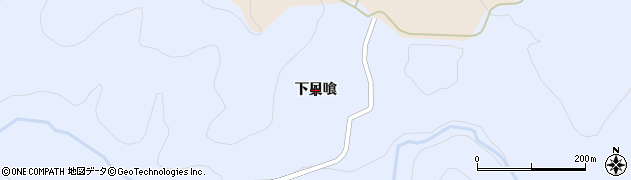秋田県由利本荘市矢島町立石（下貝喰）周辺の地図