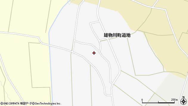 〒013-0217 秋田県横手市雄物川町道地の地図