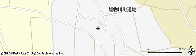 秋田県横手市雄物川町道地（家東）周辺の地図