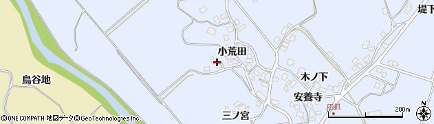 秋田県にかほ市田抓（榎下）周辺の地図