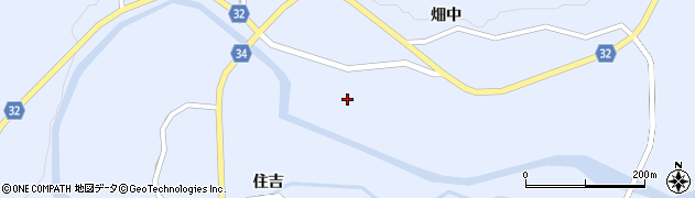 秋田県由利本荘市東由利田代（沖田）周辺の地図