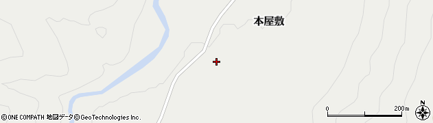岩手県西和賀町（和賀郡）本屋敷（４８地割）周辺の地図