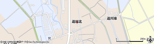 秋田県横手市平鹿町浅舞道川北周辺の地図