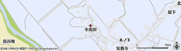 秋田県にかほ市田抓小荒田90周辺の地図
