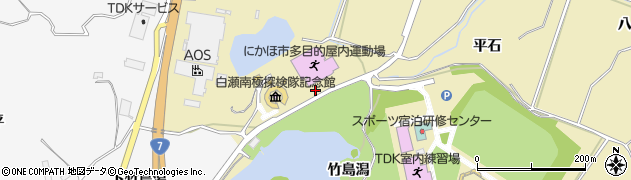 秋田県にかほ市黒川（岩潟）周辺の地図