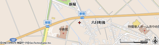 秋田県横手市平鹿町浅舞新堀120周辺の地図