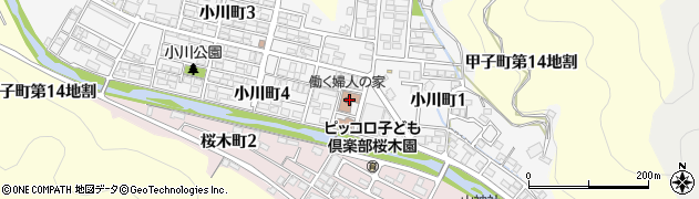 釜石市役所　働く婦人の家周辺の地図