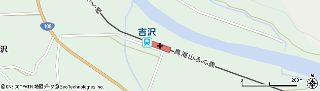 秋田県由利本荘市周辺の地図