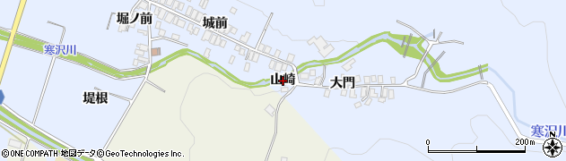 秋田県にかほ市院内（山崎）周辺の地図