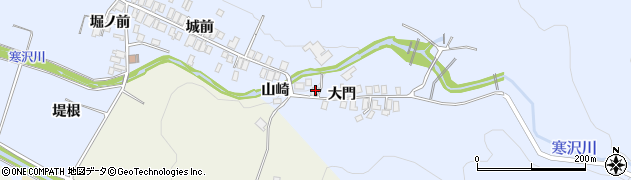 秋田県にかほ市院内大門18周辺の地図