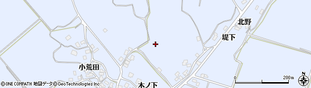 秋田県にかほ市田抓周辺の地図