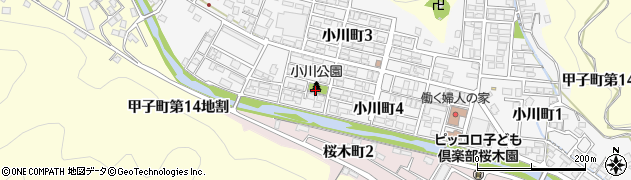 小川公園周辺の地図