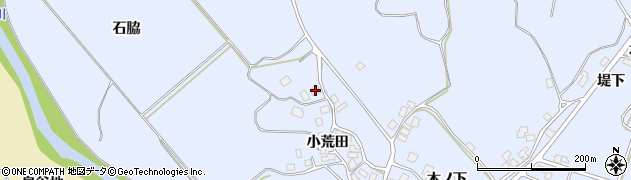 秋田県にかほ市田抓小荒田81周辺の地図