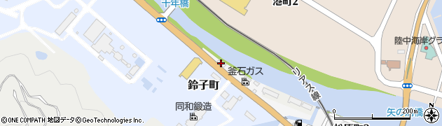 釜石ガス株式会社　松原ＬＰガス製造所周辺の地図