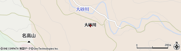 秋田県由利本荘市土倉大砂川周辺の地図