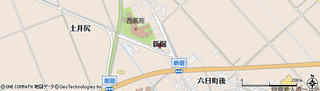秋田県横手市平鹿町浅舞新堀周辺の地図