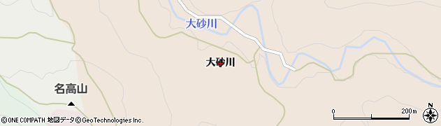 秋田県由利本荘市土倉（大砂川）周辺の地図