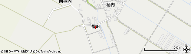 秋田県横手市平鹿町樽見内（福田）周辺の地図